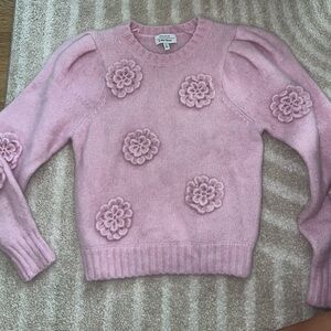& Other Stories Rose-Appliqué Knit